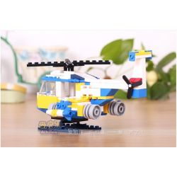 GUDI 8109A Xếp hình kiểu  CREATOR 3 IN 1 Helicopter Transform Armored Vehicles, Rocket Ship Trực Thăng Biến Hình Xe Bọc Thép, Tàu Tên Lửa 145 khối