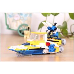 GUDI 8109A Xếp hình kiểu  CREATOR 3 IN 1 Helicopter Transform Armored Vehicles, Rocket Ship Trực Thăng Biến Hình Xe Bọc Thép, Tàu Tên Lửa 145 khối