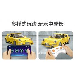 CADA DOUBLEE C51079 51079 non  RUF CTR 2017 XE THỂ THAO CHIM VÀNG tỷ lệ 1:20 bộ đồ chơi xếp lắp ráp ghép mô hình Speed Champions Racing Cars RUF CTR 2017 YELLOWBIRD Đua Xe Công Thức 222 khối