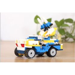 GUDI 8109A Xếp hình kiểu  CREATOR 3 IN 1 Helicopter Transform Armored Vehicles, Rocket Ship Trực Thăng Biến Hình Xe Bọc Thép, Tàu Tên Lửa 145 khối