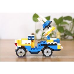 GUDI 8109A Xếp hình kiểu  CREATOR 3 IN 1 Helicopter Transform Armored Vehicles, Rocket Ship Trực Thăng Biến Hình Xe Bọc Thép, Tàu Tên Lửa 145 khối