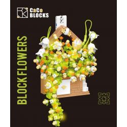 CACO D006-1 006-1 non  CHẬU HOA bộ đồ chơi xếp lắp ráp ghép mô hình Flowers 577 khối