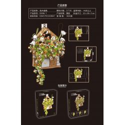 CACO D006-1 006-1 non  CHẬU HOA bộ đồ chơi xếp lắp ráp ghép mô hình Flowers 577 khối