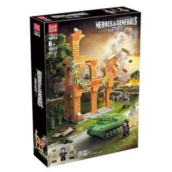 QuanGuan 100114 Quan Guan 100114 non  ANH HÙNG VÀ TƯỚNG QUÂN bộ đồ chơi xếp lắp ráp ghép mô hình Military Army HEROS & GENERALS Quân Sự Bộ Đội 435 khối