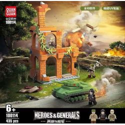QuanGuan 100114 Quan Guan 100114 non  ANH HÙNG VÀ TƯỚNG QUÂN bộ đồ chơi xếp lắp ráp ghép mô hình Military Army HEROS & GENERALS Quân Sự Bộ Đội 435 khối