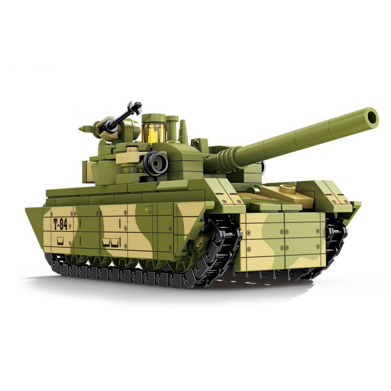 Kazi KY84145 84145 non  TRANG BỊ HIỆN ĐẠI XE TĂNG T-84 bộ đồ chơi xếp lắp ráp ghép mô hình Military Army MODEN EQUIPMENT Quân Sự Bộ Đội 291 khối