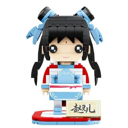 PANTASY 99110 non  TRUYỀN THUYẾT KIẾM TIÊN TRIỆU LINH NHI ĐẦU VUÔNG bộ đồ chơi xếp lắp ráp ghép mô hình Brickheadz Nhân Vật Đầu To