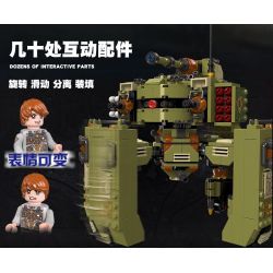 JIESTAR 67007 non  BÌNH MINH BẤT TẬN XE TĂNG TARANTULA bộ đồ chơi xếp lắp ráp ghép mô hình ENDLESS DAWN 936 khối