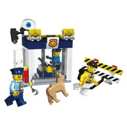 JIESTAR 20055 non  CẢNH SÁT THÀNH PHỐ GANGSTER TRỐN THOÁT bộ đồ chơi xếp lắp ráp ghép mô hình City ESCAPE 100 khối