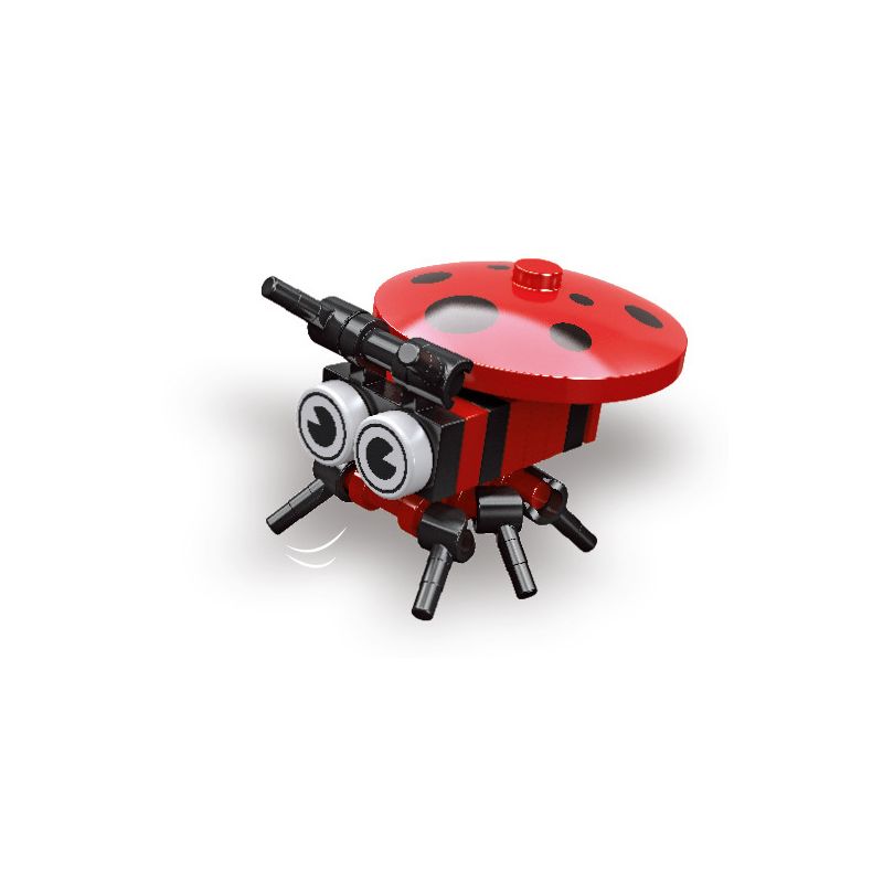 JIESTAR 59206 non  CÂU CHUYỆN CÔN TRÙNG BỌ RÙA BẢY ĐỐM bộ đồ chơi xếp lắp ráp ghép mô hình Creator Sáng Tạo 20 khối