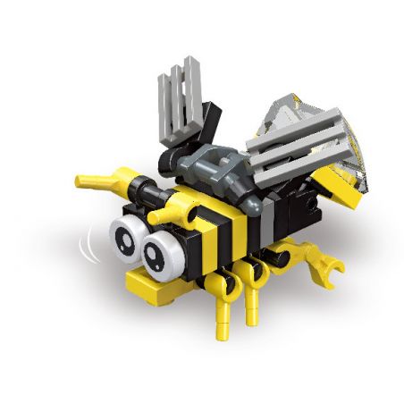 JIESTAR 59202 non  CÂU CHUYỆN VỀ CÔN TRÙNG ONG BẮP CÀY bộ đồ chơi xếp lắp ráp ghép mô hình Creator Sáng Tạo 27 khối