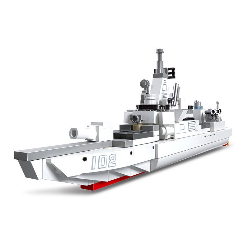 JIESTAR 58045 non  THIẾT GIÁP HẠM TÀU KHU TRỤC TÊN LỬA DẪN ĐƯỜNG TYPE 055 bộ đồ chơi xếp lắp ráp ghép mô hình Military Army GLORY MISSION Quân Sự Bộ Đội 237 khối