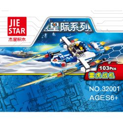 JIESTAR 32001 non  GIỮA CÁC VÌ SAO SẤM HỔ bộ đồ chơi xếp lắp ráp ghép mô hình 103 khối