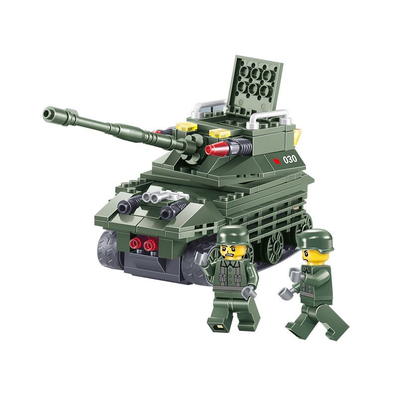 JIESTAR 23018 non  CHIẾN TRANH QUÂN SỰ TRÊN BỘ XE TĂNG ĐẤU bộ đồ chơi xếp lắp ráp ghép mô hình Military Army BATTLE TANK Quân Sự Bộ Đội 162 khối