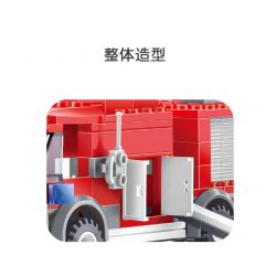 JIESTAR 22014 non  CỨU HỎA XE THANG bộ đồ chơi xếp lắp ráp ghép mô hình City Thành Phố 202 khối