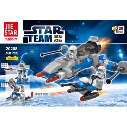 JIESTAR 20208 non  ĐỘI QUÂN NGÔI SAO DROIDS XÂM LƯỢC CĂN CỨ CHIẾN HẠM bộ đồ chơi xếp lắp ráp ghép mô hình 168 khối