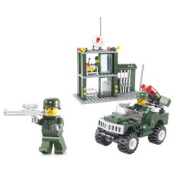 JIESTAR 23019 non  CHIẾN TRANH QUÂN SỰ TRÊN BỘ SENTINEL POST bộ đồ chơi xếp lắp ráp ghép mô hình Military Army SENTRY BOX Quân Sự Bộ Đội 164 khối