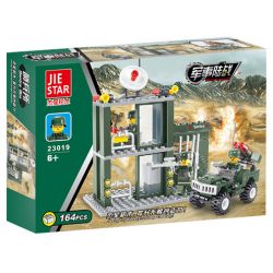 JIESTAR 23019 non  CHIẾN TRANH QUÂN SỰ TRÊN BỘ SENTINEL POST bộ đồ chơi xếp lắp ráp ghép mô hình Military Army SENTRY BOX Quân Sự Bộ Đội 164 khối