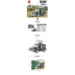 JIESTAR 23014 non  XE CHỈ HUY RADAR bộ đồ chơi xếp lắp ráp ghép mô hình Military Army Quân Sự Bộ Đội 142 khối