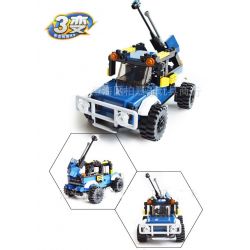 GUDI 8111 Xếp hình kiểu  CREATOR 3 IN 1 Robots Transform Automotive Rô Bốt Biến Hình ô Tô 148 khối
