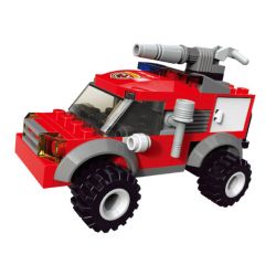 JIESTAR 22025 non  CỨU HỎA XE PHUN NƯỚC bộ đồ chơi xếp lắp ráp ghép mô hình City Thành Phố 78 khối