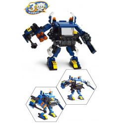 GUDI 8111 Xếp hình kiểu  CREATOR 3 IN 1 Robots Transform Automotive Rô Bốt Biến Hình ô Tô 148 khối