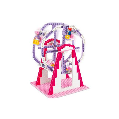 JIESTAR 33006 non  VÒNG ĐU QUAY HẠNH PHÚC bộ đồ chơi xếp lắp ráp ghép mô hình City Thành Phố