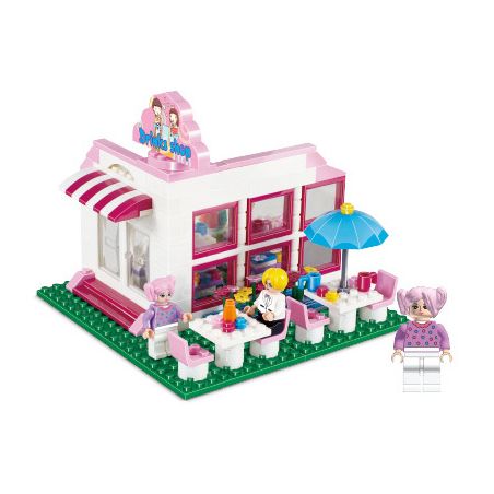 JIESTAR 33005 non  CỬA HÀNG CÔ GÁI bộ đồ chơi xếp lắp ráp ghép mô hình City Thành Phố