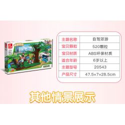 JIESTAR 20544 non  CHUYẾN ĐI CHƠI TỰ LÁI bộ đồ chơi xếp lắp ráp ghép mô hình City Thành Phố 520 khối