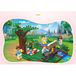 JIESTAR 20544 non  CHUYẾN ĐI CHƠI TỰ LÁI bộ đồ chơi xếp lắp ráp ghép mô hình City Thành Phố 520 khối