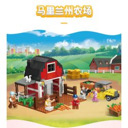 JIESTAR 20541 non  TRANG TRẠI MARYLAND bộ đồ chơi xếp lắp ráp ghép mô hình City Thành Phố 483 khối