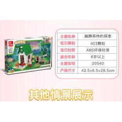 JIESTAR 20540 non  KHÁM PHÁ KHU RỪNG HẺO LÁNH bộ đồ chơi xếp lắp ráp ghép mô hình City Thành Phố 403 khối