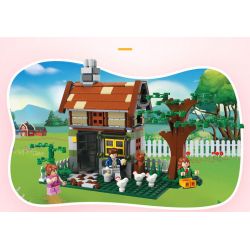 JIESTAR 20539 non  CABIN HOANG DÃ bộ đồ chơi xếp lắp ráp ghép mô hình City Thành Phố 383 khối