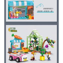 JIESTAR 55008 non  THÀNH PHỐ TOÀN CẦU MUA SẮM bộ đồ chơi xếp lắp ráp ghép mô hình City CITY GLOBAL 299 khối