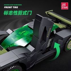 JIESTAR 92027 non  SIÊU XE FERRARI XEZRI bộ đồ chơi xếp lắp ráp ghép mô hình Speed Champions Racing Cars Đua Xe Công Thức 582 khối