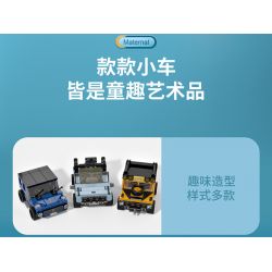 FORANGE FC8279 8279 non  XE LÙI 12 MẪU bộ đồ chơi xếp lắp ráp ghép mô hình Creator MINI CAR Sáng Tạo 1090 khối