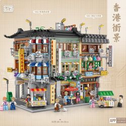 LOZ 1053 non  NHÀ THUỐC LỚN ??? VÙNG VỊNH bộ đồ chơi xếp lắp ráp ghép mô hình 2111 khối