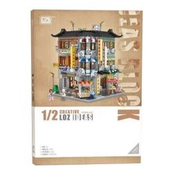 LOZ 1052 non  TÒA NHÀ THƯƠNG MẠI GÓC bộ đồ chơi xếp lắp ráp ghép mô hình 2763 khối