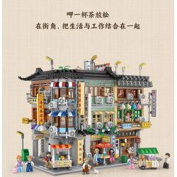 LOZ 1052 non  TÒA NHÀ THƯƠNG MẠI GÓC bộ đồ chơi xếp lắp ráp ghép mô hình 2763 khối