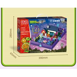 GUDI 60029 non  CUỘC CHIẾN THỰC VẬT CUỐN SÁCH VỀ THỜI ĐẠI ROCK AND ROLL bộ đồ chơi xếp lắp ráp ghép mô hình Movie & Game Phim Và Trò Chơi 237 khối