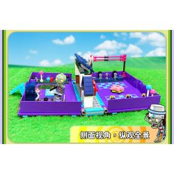 GUDI 60029 non  CUỘC CHIẾN THỰC VẬT CUỐN SÁCH VỀ THỜI ĐẠI ROCK AND ROLL bộ đồ chơi xếp lắp ráp ghép mô hình Movie & Game Phim Và Trò Chơi 237 khối