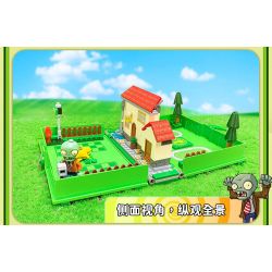 GUDI 60028 non  CUỘC CHIẾN THỰC VẬT CUỐN SÁCH THỜI HIỆN ĐẠI bộ đồ chơi xếp lắp ráp ghép mô hình Movie & Game Phim Và Trò Chơi 229 khối