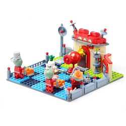 GUDI 60027 non  CUỘC CHIẾN THỰC VẬT BỐI CẢNH THẾ GIỚI TƯƠNG LAI bộ đồ chơi xếp lắp ráp ghép mô hình Movie & Game Phim Và Trò Chơi 315 khối