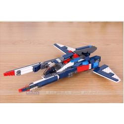 GUDI 8115 Xếp hình kiểu  CREATOR 3 IN 1 Creativity Transforming Rô Bốt Biến Hình Thành Phi Thuyền Chó Săn 242 khối