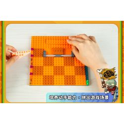 GUDI 60026 non  CUỘC CHIẾN THỰC VẬT BỘ KỊCH BẢN KHỦNG HOẢNG DINO bộ đồ chơi xếp lắp ráp ghép mô hình Movie & Game Phim Và Trò Chơi 280 khối