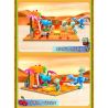 GUDI 60026 non  CUỘC CHIẾN THỰC VẬT BỘ KỊCH BẢN KHỦNG HOẢNG DINO bộ đồ chơi xếp lắp ráp ghép mô hình Movie & Game Phim Và Trò Chơi 280 khối