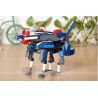 GUDI 8115 Xếp hình kiểu  CREATOR 3 IN 1 Creativity Transforming Rô Bốt Biến Hình Thành Phi Thuyền Chó Săn 242 khối