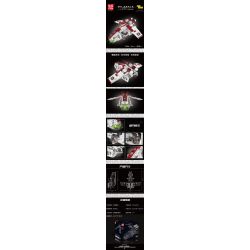 MouldKing 21066 Mould King 21066 non  PHÁO HẠM CỘNG HÒA bộ đồ chơi xếp lắp ráp ghép mô hình Star Wars LAAT-1 Chiến Tranh Giữa Các Vì Sao 8039 khối