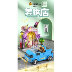 PanlosBrick 685004 Panlos Brick 685004 non  CỬA HÀNG LÀM ĐẸP XE WULING HONGGUANG MINIEV MUI TRẦN bộ đồ chơi xếp lắp ráp ghép mô hình BUAUTY SHOP 446 khối