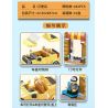 PanlosBrick 685003 Panlos Brick 685003 non  CỬA HÀNG BÁNH BURGER MINIEV WULING HONGGUANG MUI TRẦN bộ đồ chơi xếp lắp ráp ghép mô hình BURGER SHOP 442 khối